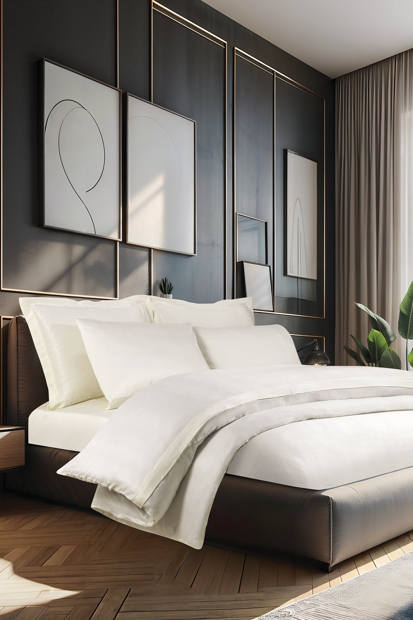 100% Vegan Silk Bed Set