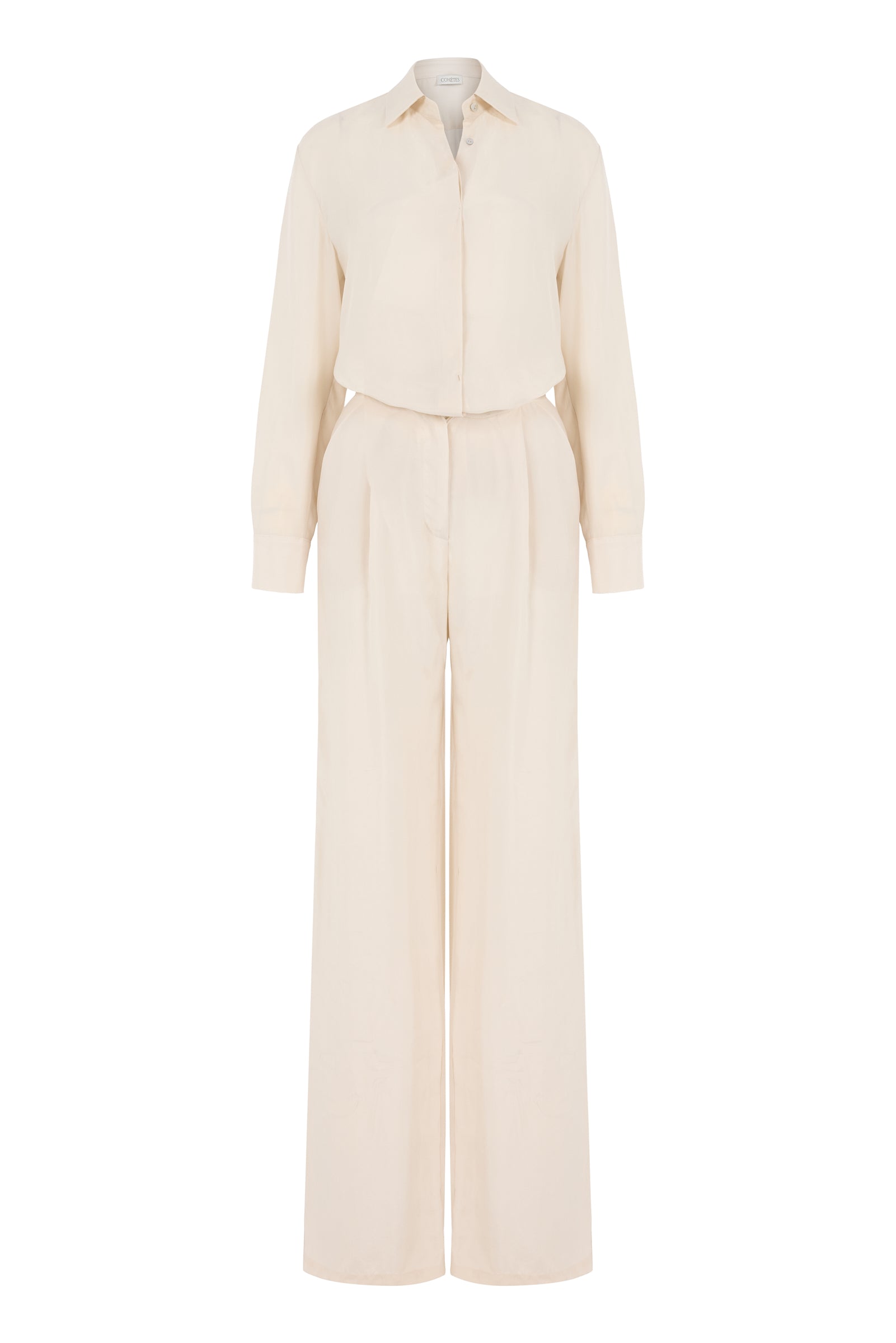 CARMEL %100 Vegan Silk Wide Leg Pants