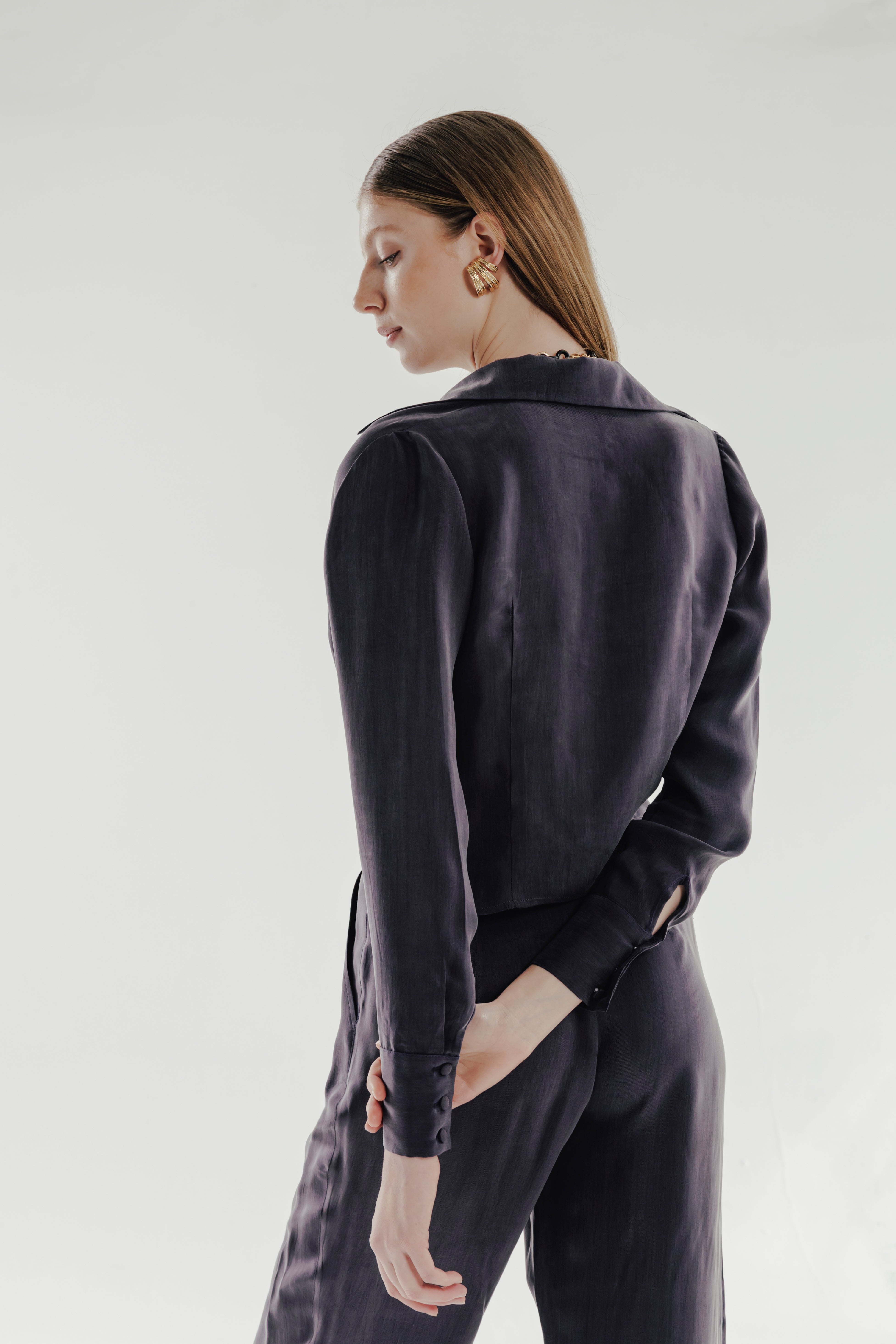 JANE %100 Vegan Silk Shirt
