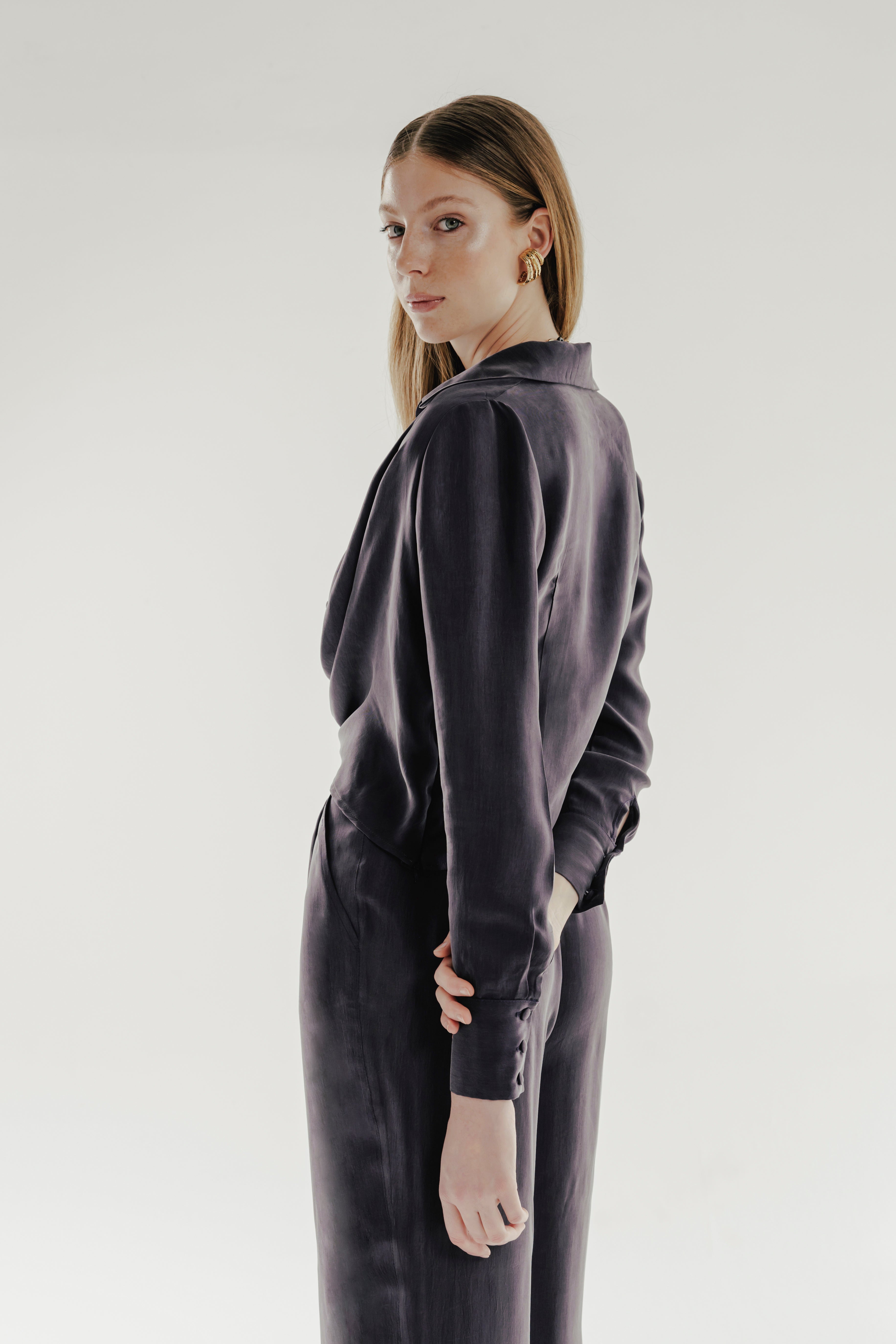 JANE %100 Vegan Silk Shirt