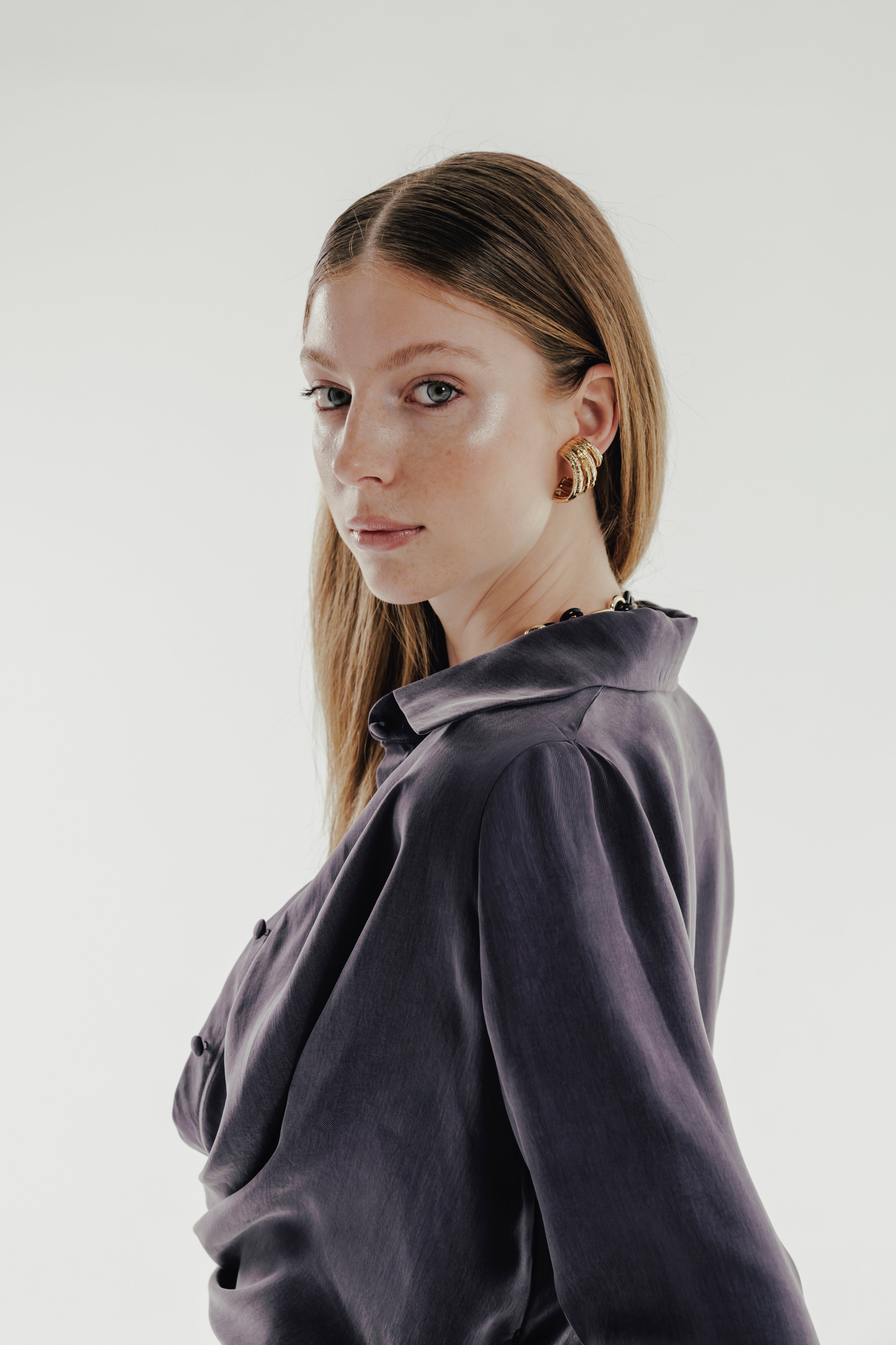 JANE %100 Vegan Silk Shirt