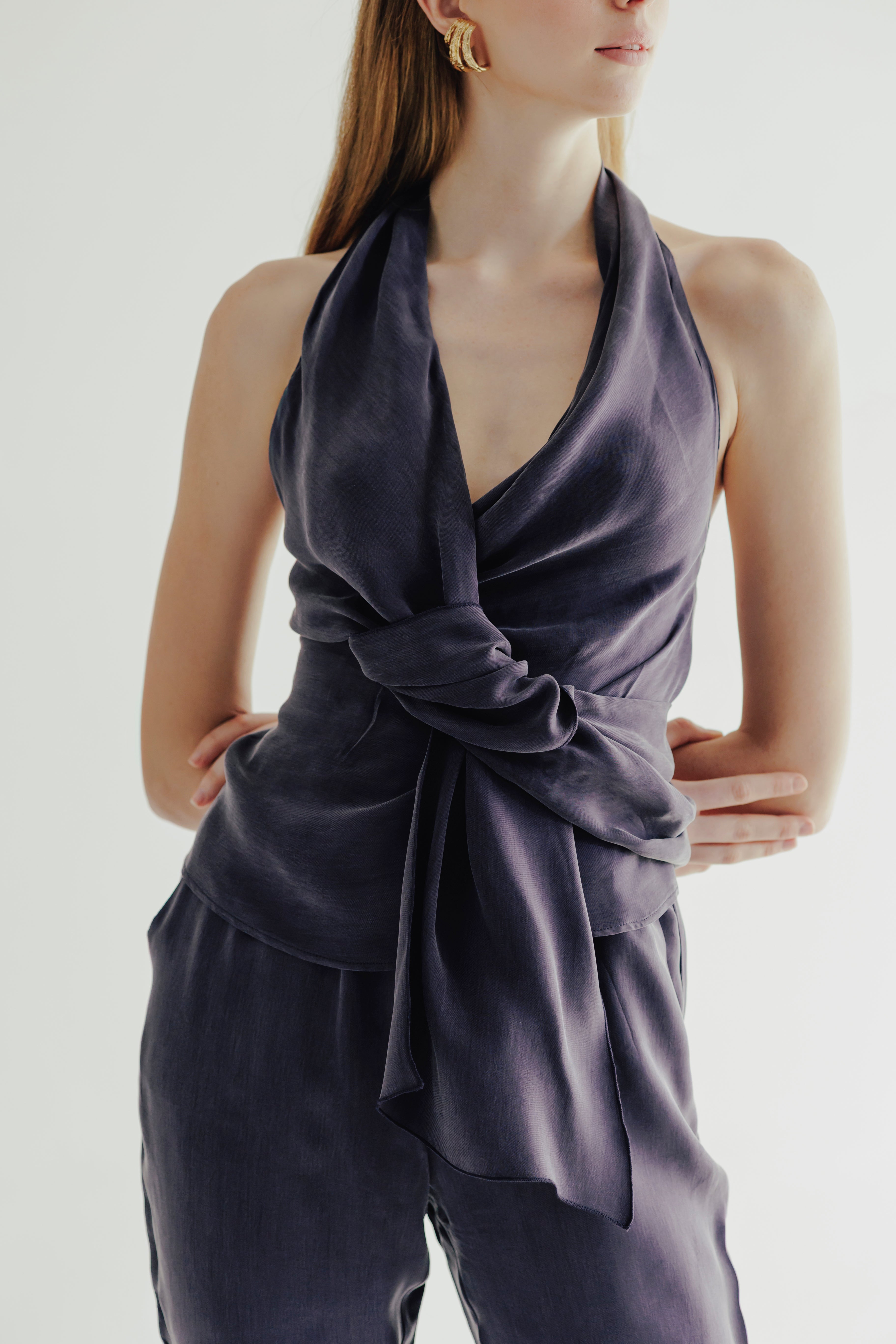 BEXI %100 Vegan Silk Top