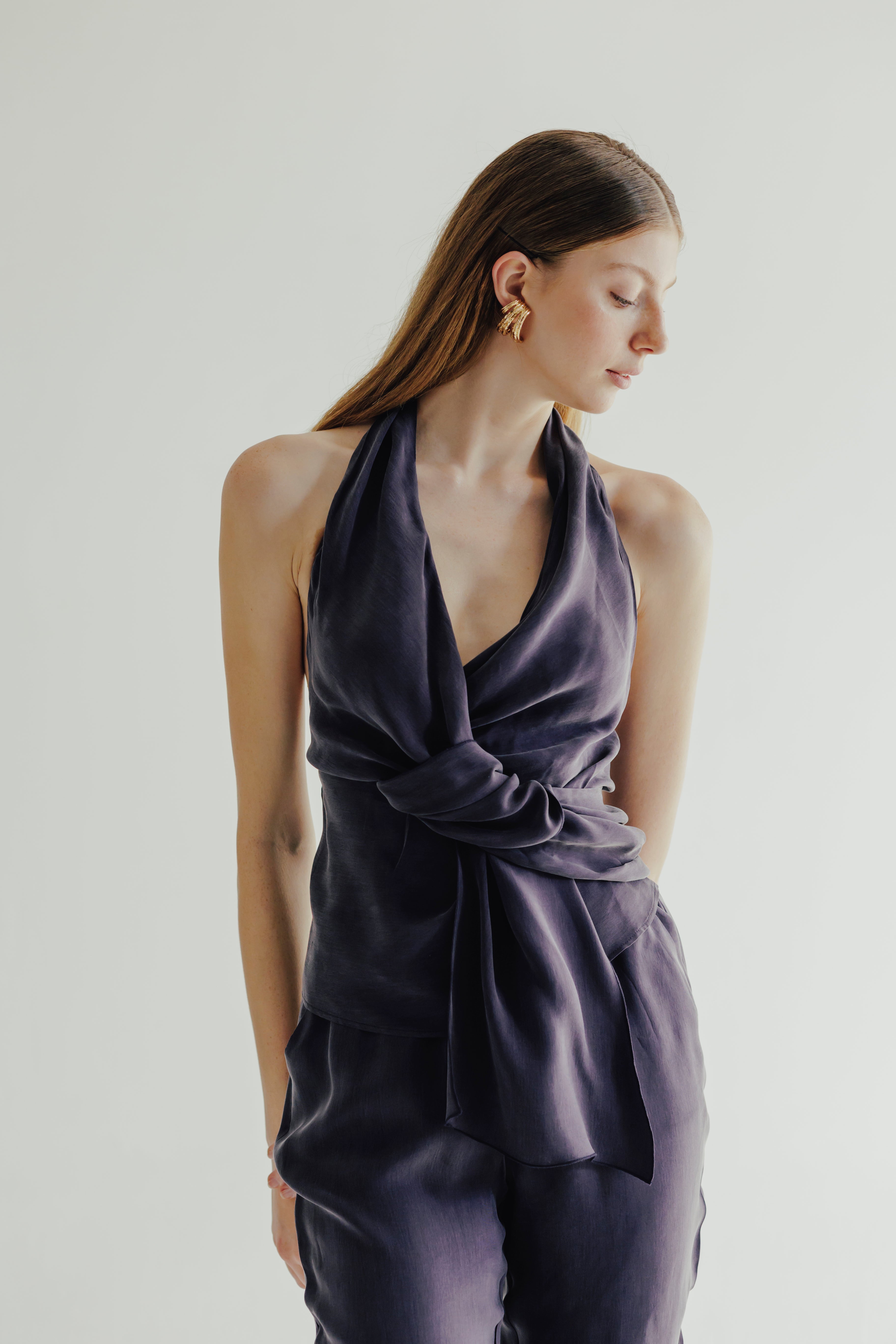 BEXI %100 Vegan Silk Top