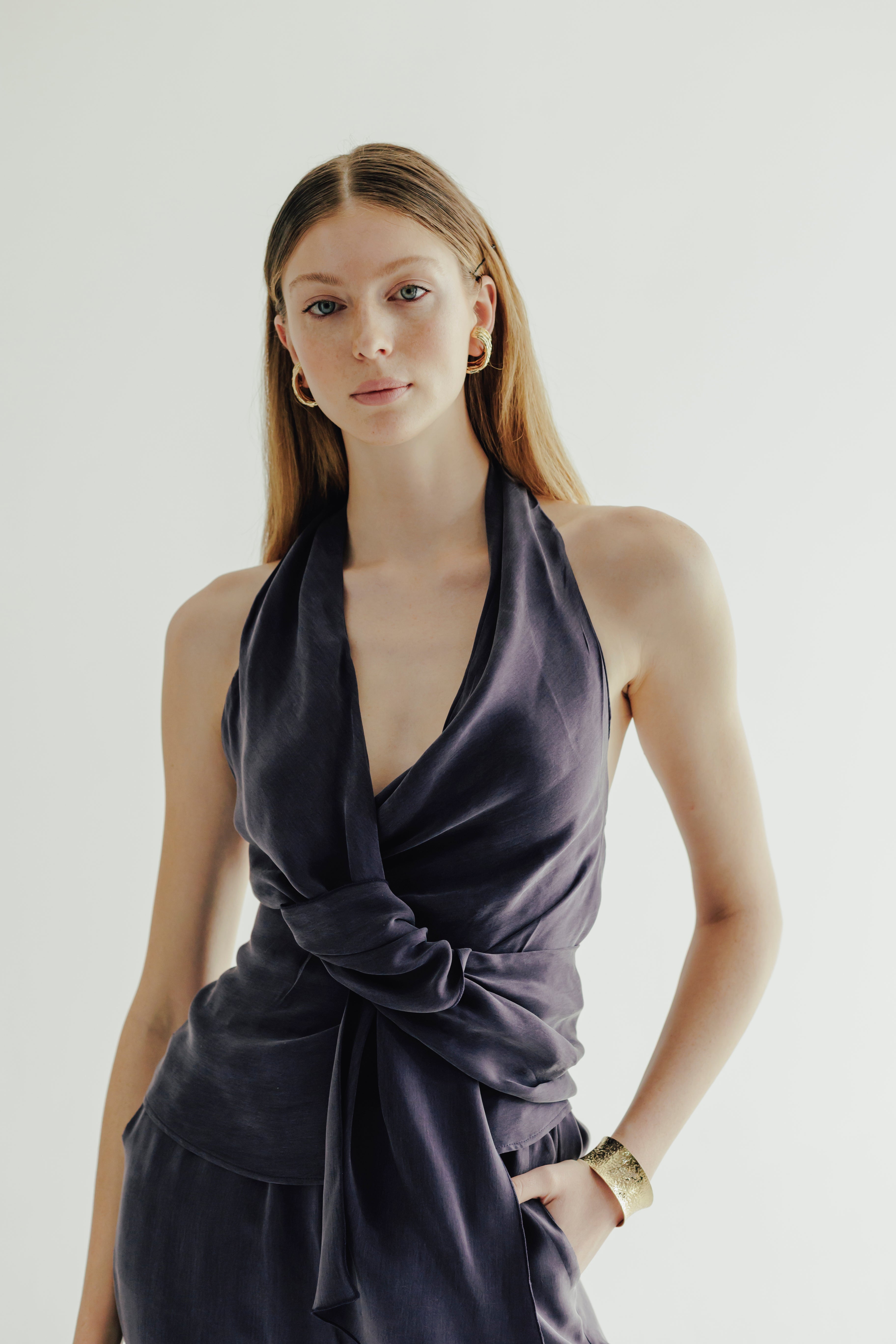 BEXI %100 Vegan Silk Top