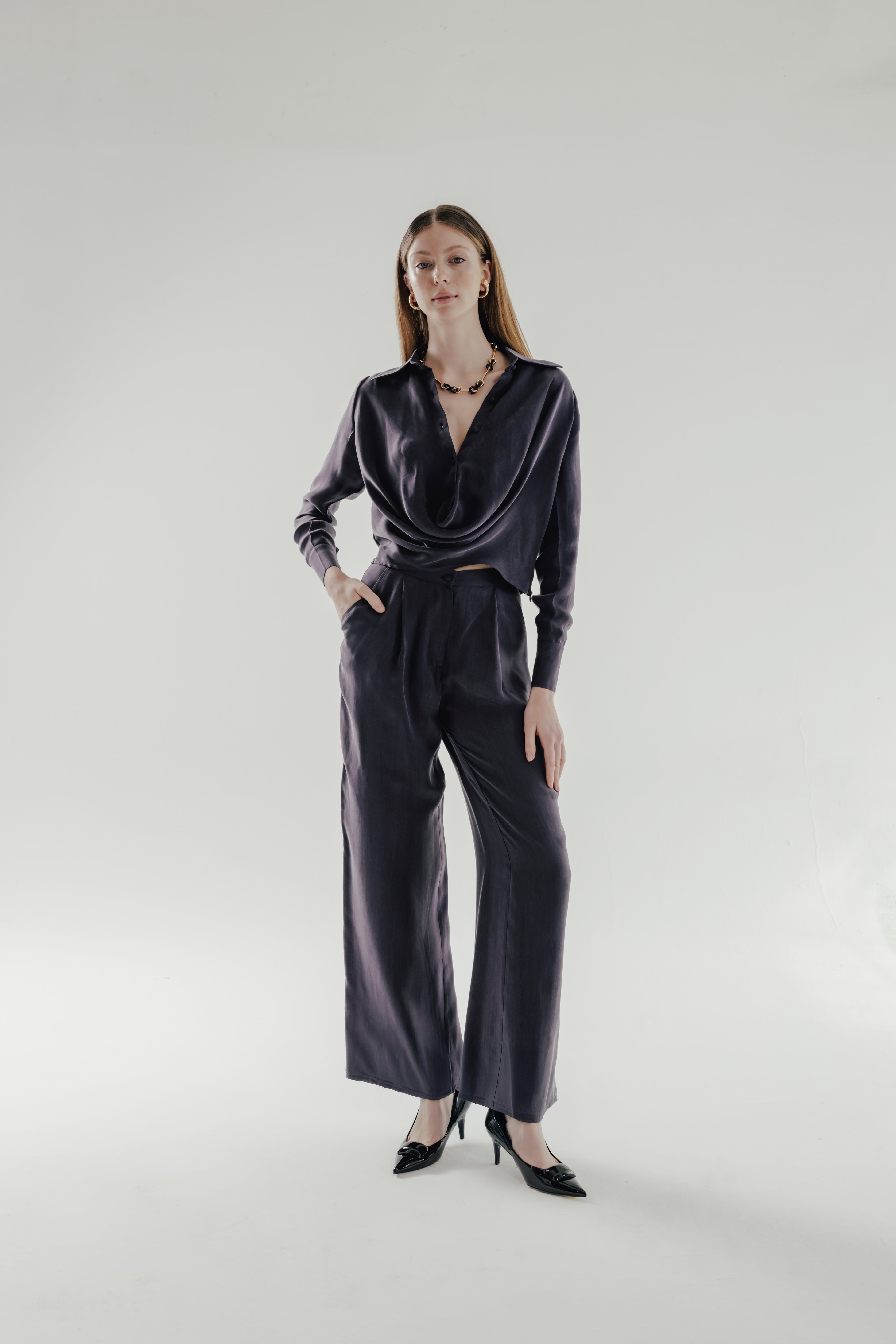 JANE %100 Vegan Silk Shirt