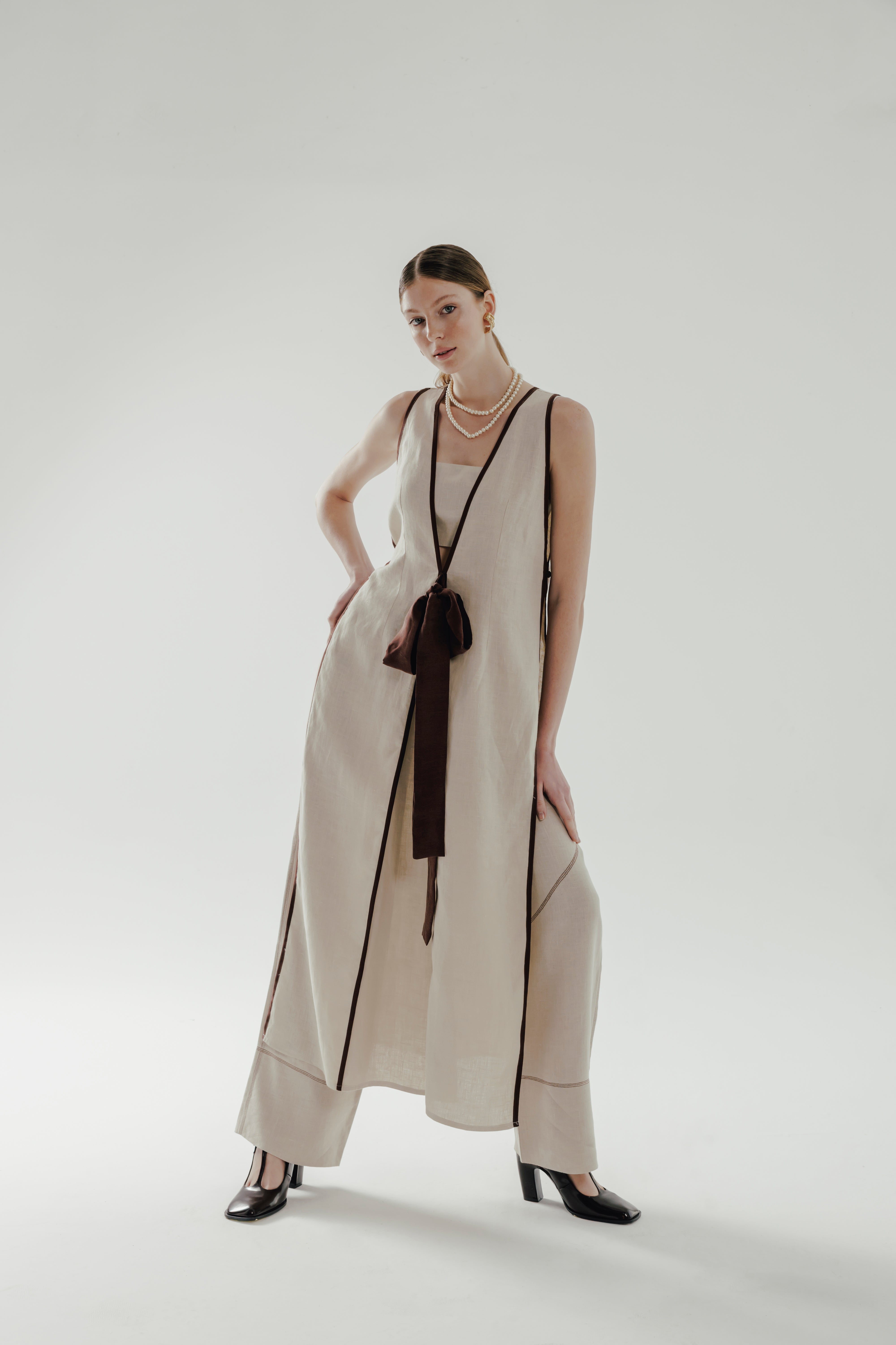 STELLA %100 Linen Robe