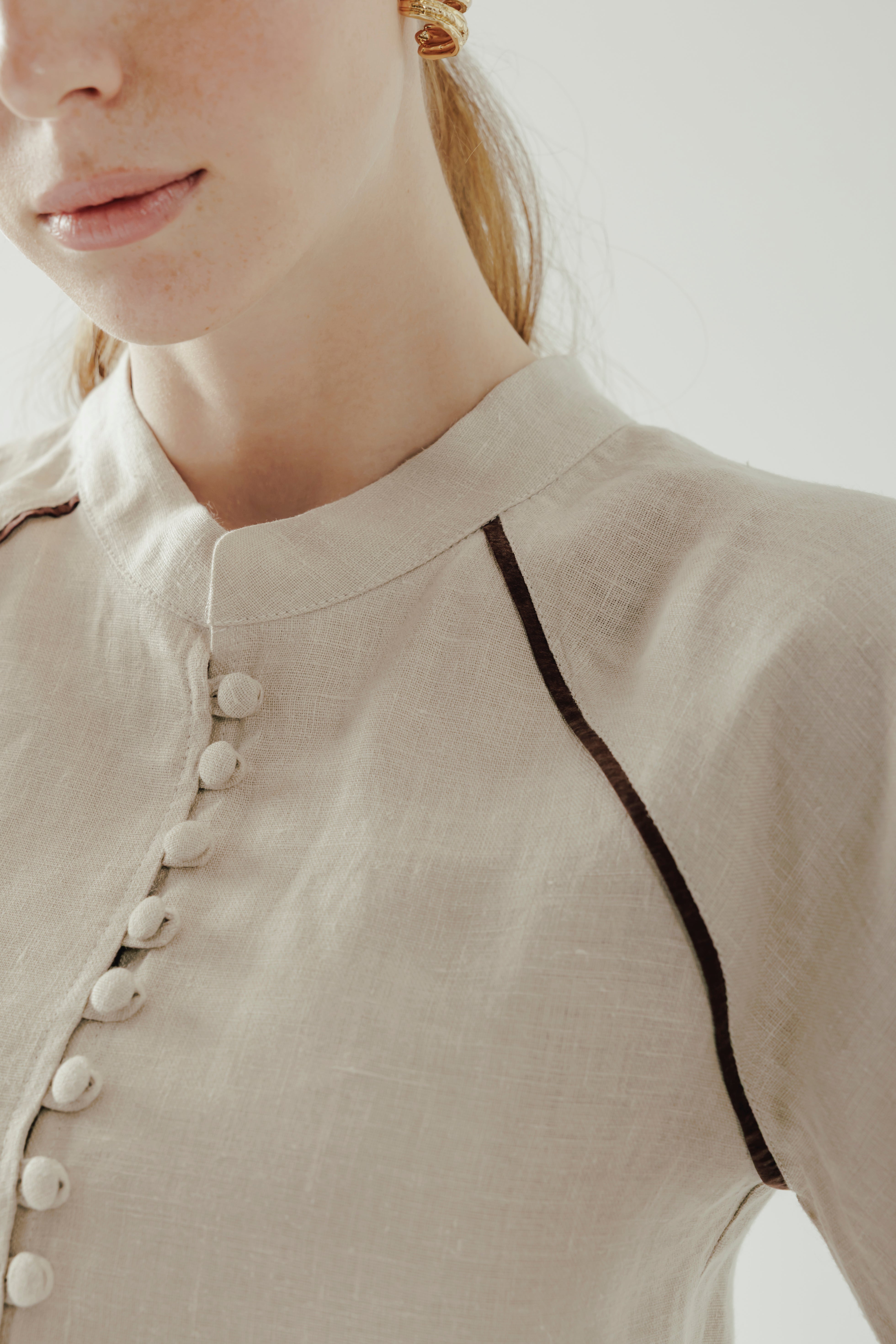 RHEA %100 Linen Shirt