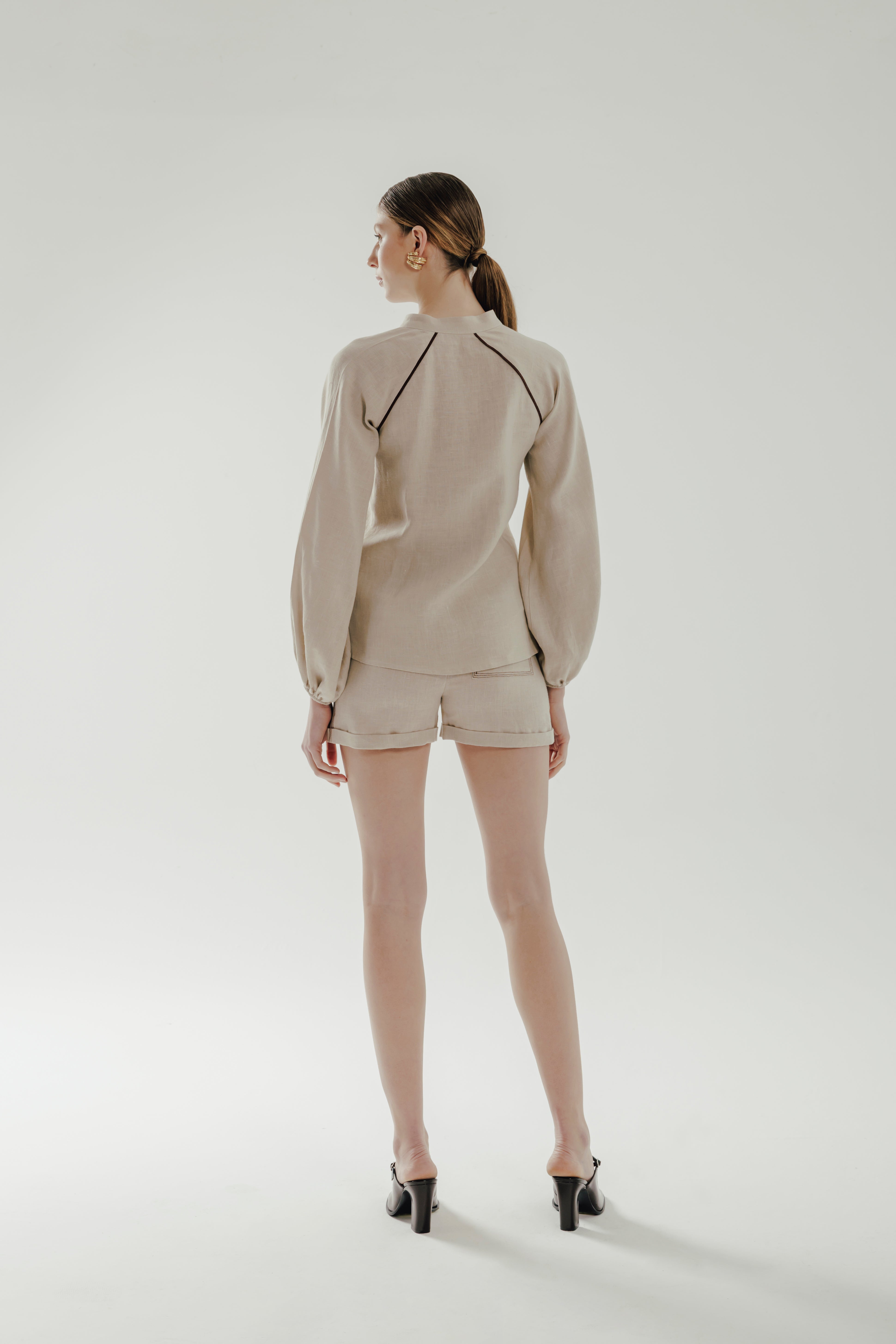 RHEA %100 Linen Shirt
