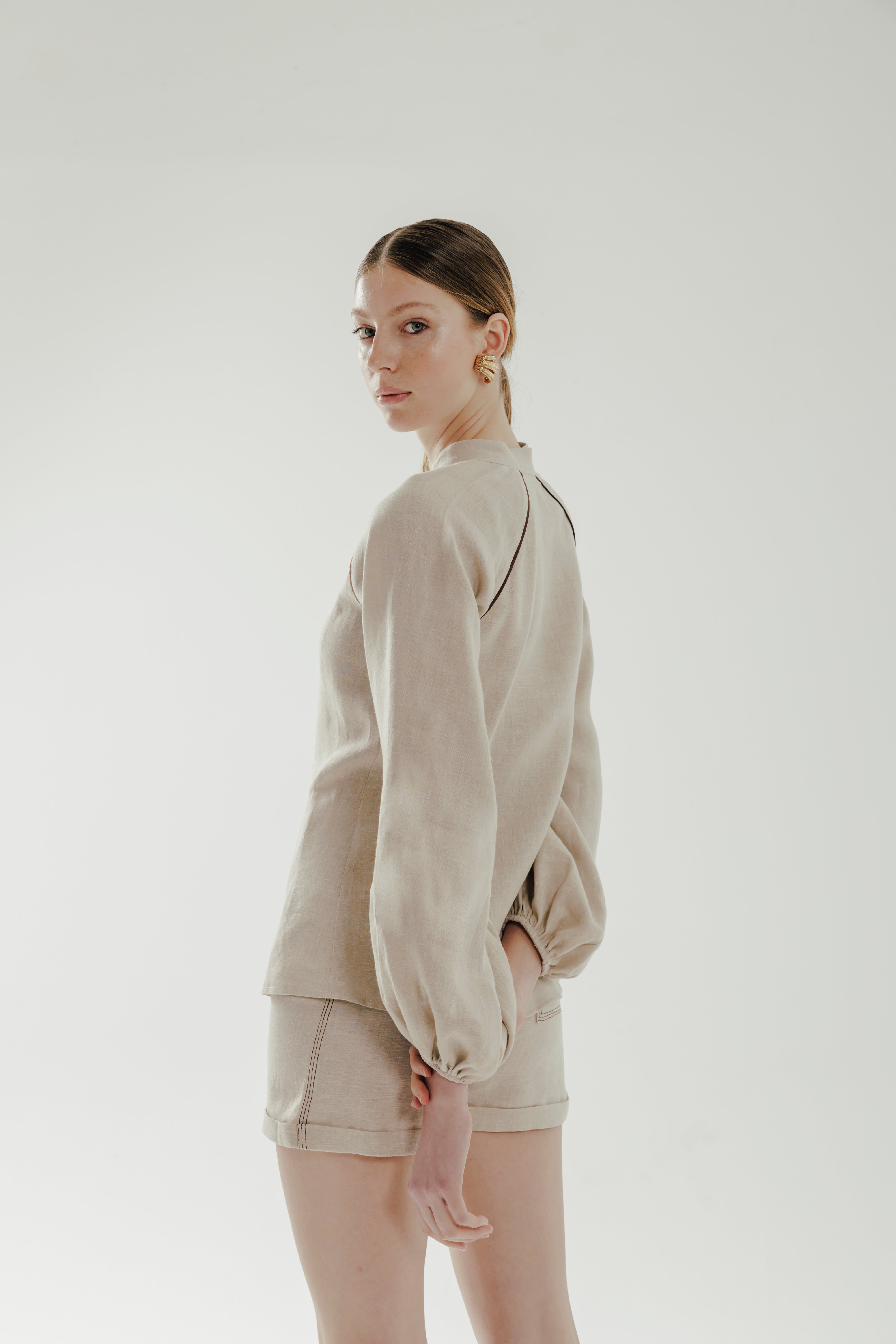 RHEA %100 Linen Shirt
