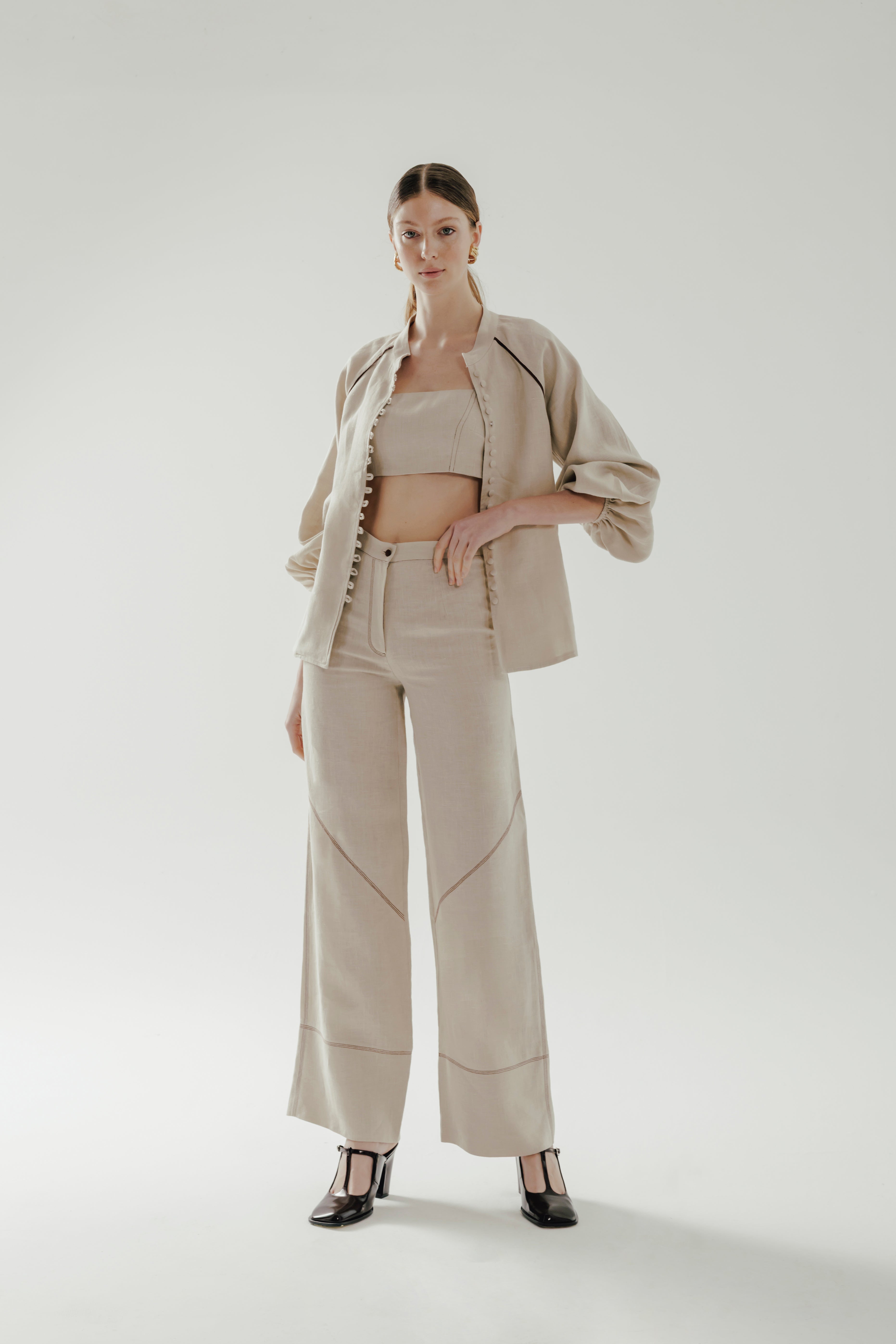 RHEA %100 Linen Shirt