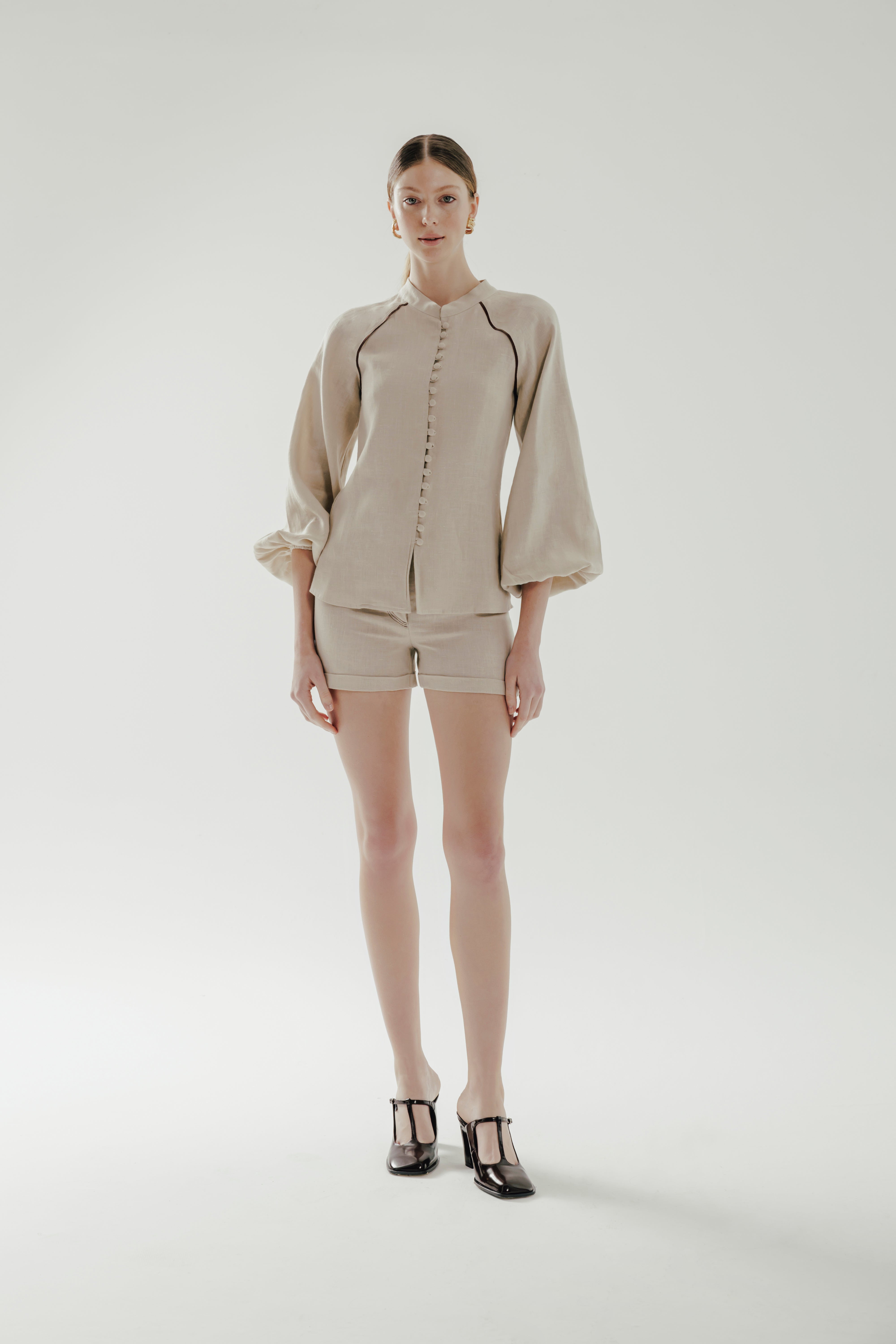 RHEA %100 Linen Shirt