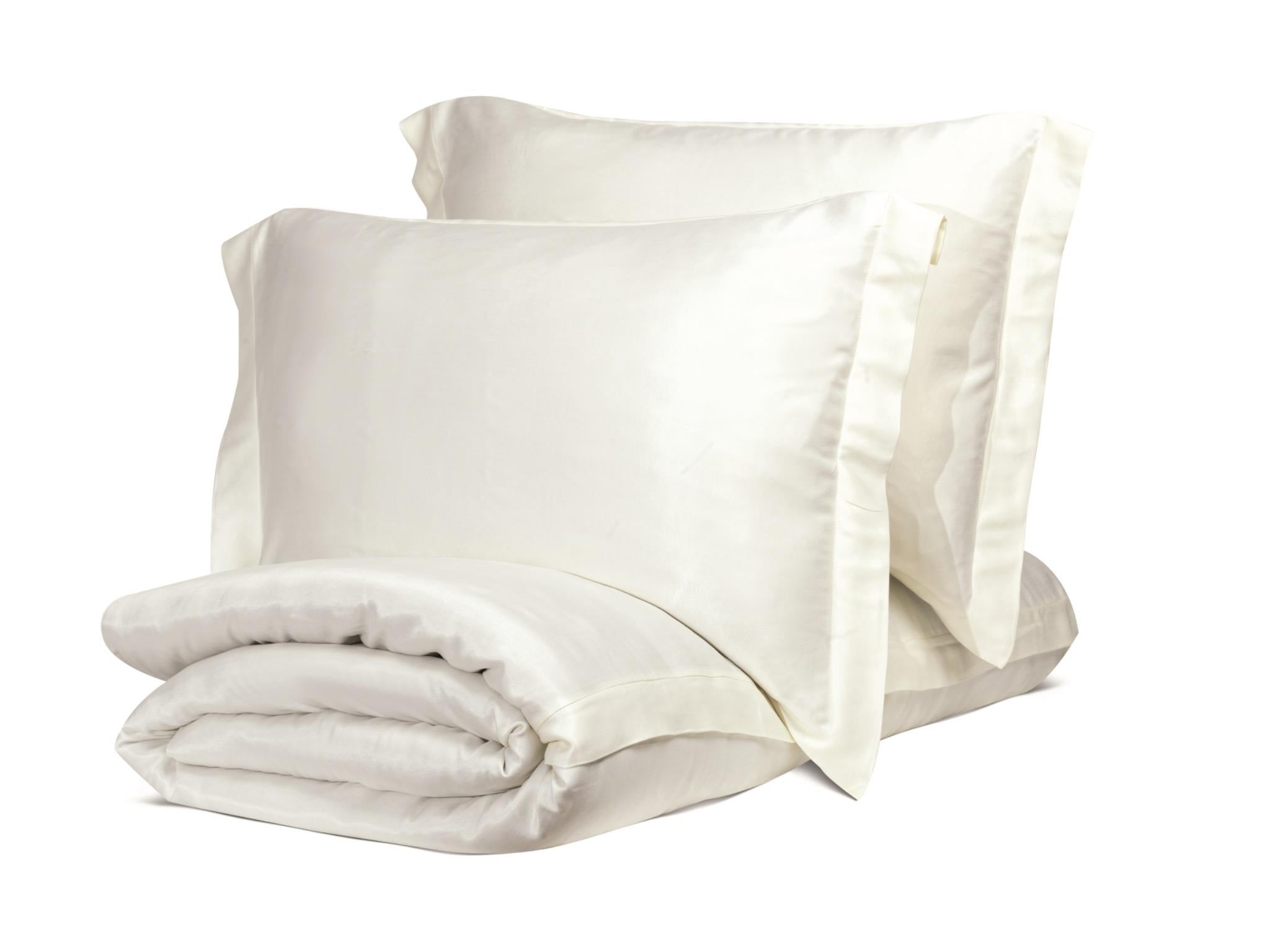 %100 Vegan Silk Duvet Cover and Pillowcase Set