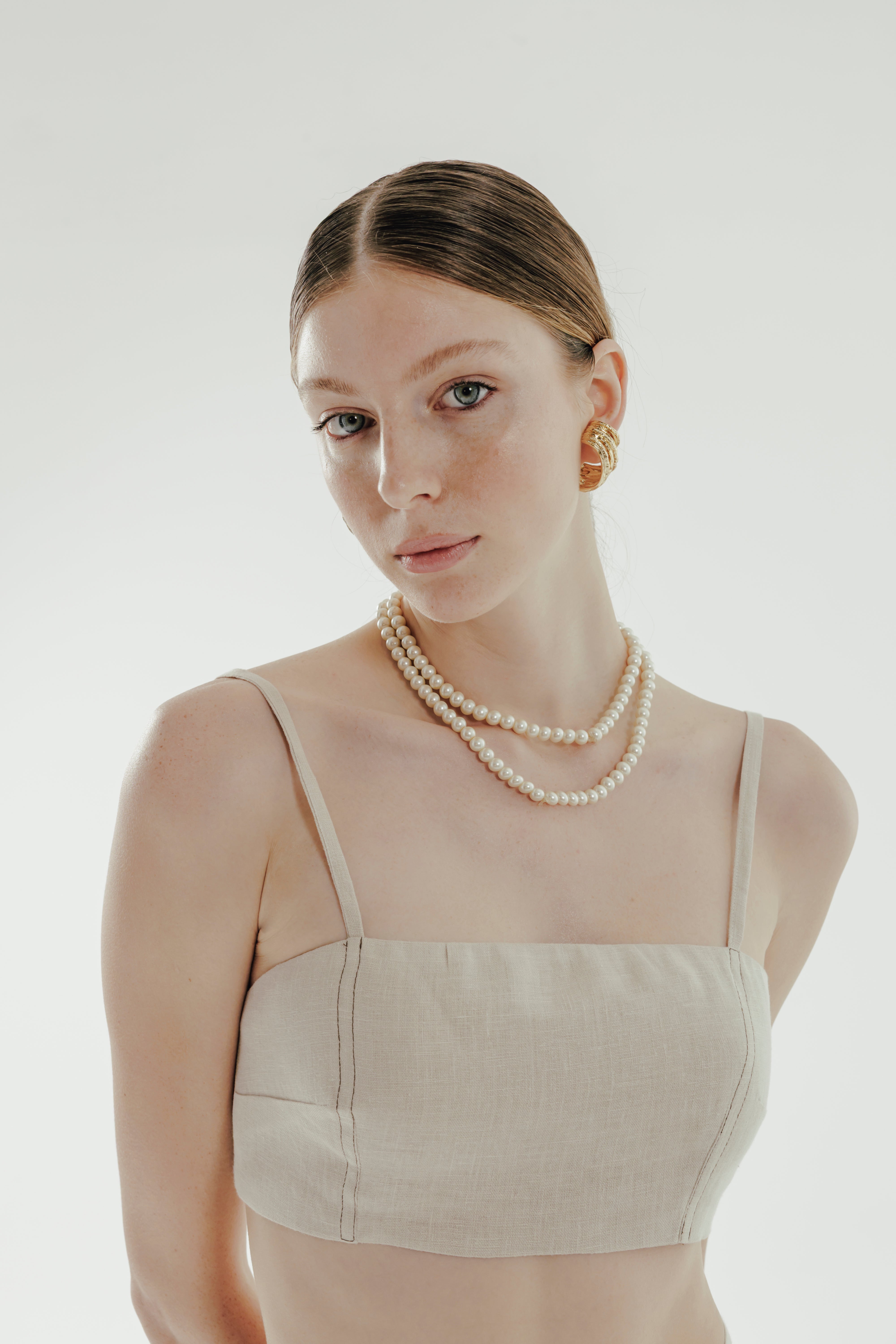 STELLA  %100 Linen Bralette